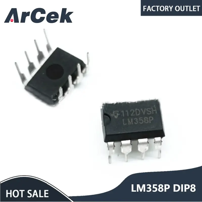 Circuitos integrados LM358, LM358N, LM358P, DIP8, 10 PCes