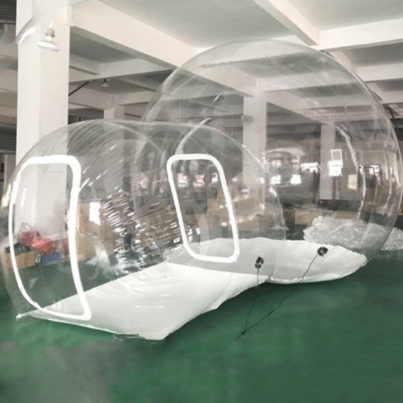 Stargaze tenda berkemah tiup, terowongan tunggal luar ruangan gelembung