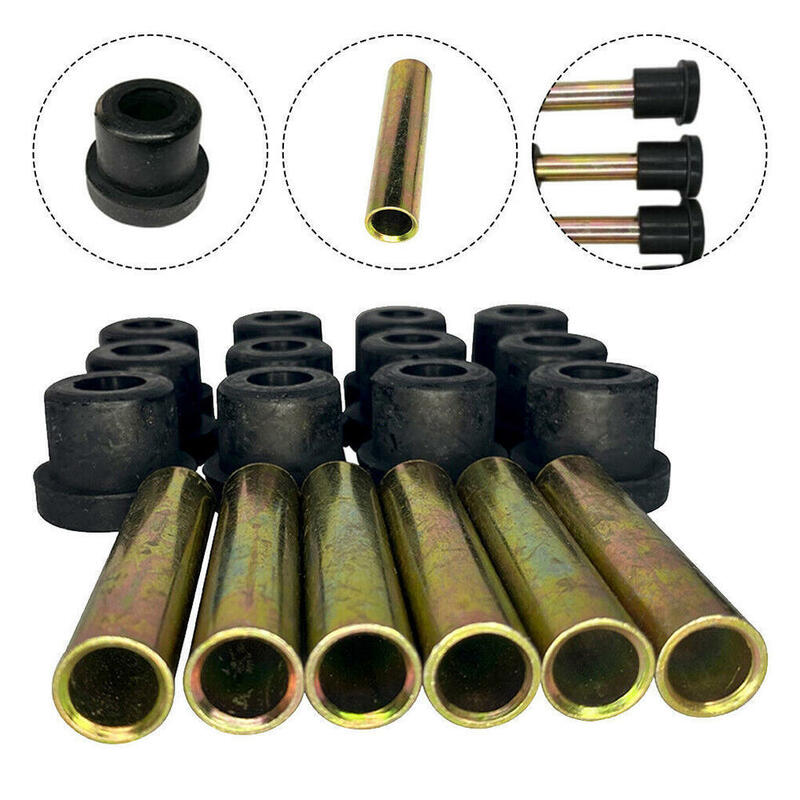 6 Rear Leaf Spring + 12 Bushing Kit Fit For Club Car DS Gas Electric Golf Cart Bushing and Sleeve Kit 1012303 1015583