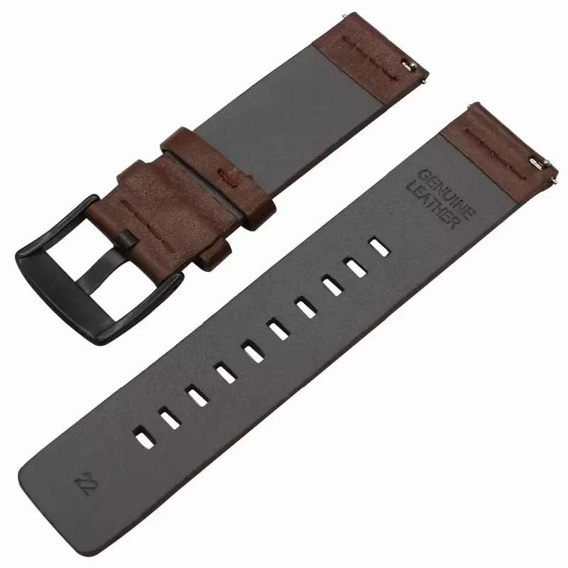 22 24mm Leather Watchband for Samsung Galaxy watch watch 3 46mm 42 Active2 40 44 SmartWatch Quick release Strap 18 20mm Bracelet