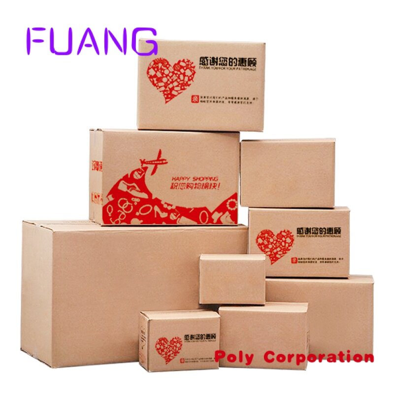 Заводские OEM-логотипы, гофрированные печатные упаковочные коробки для отправки, картонные коробки для упаковки, упаковочная коробка для малого бизнеса