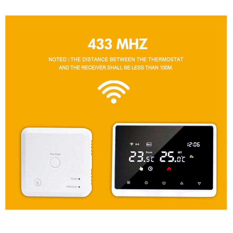 Tuya Wifi RF Smart Thermostat Switch Temperature Controller For Gas Boiler Water Heating For Alexa Google Home