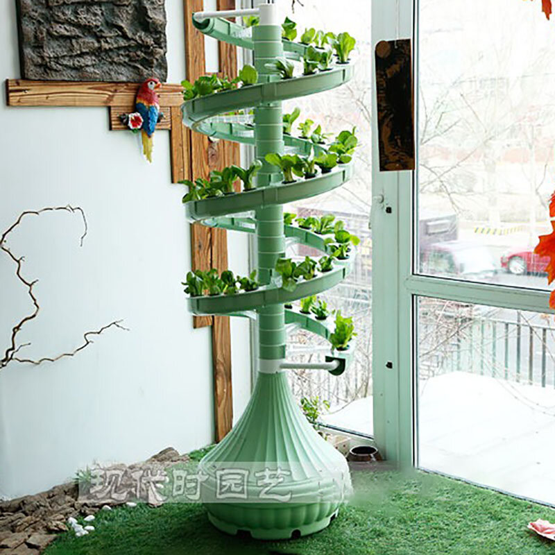 Hydrokultur-Anbaus ystem Bodenlose Anbau geräte Pflanzen Blumentopf Spirale Hydro ponik Installation Smart Indoor Pflanzer