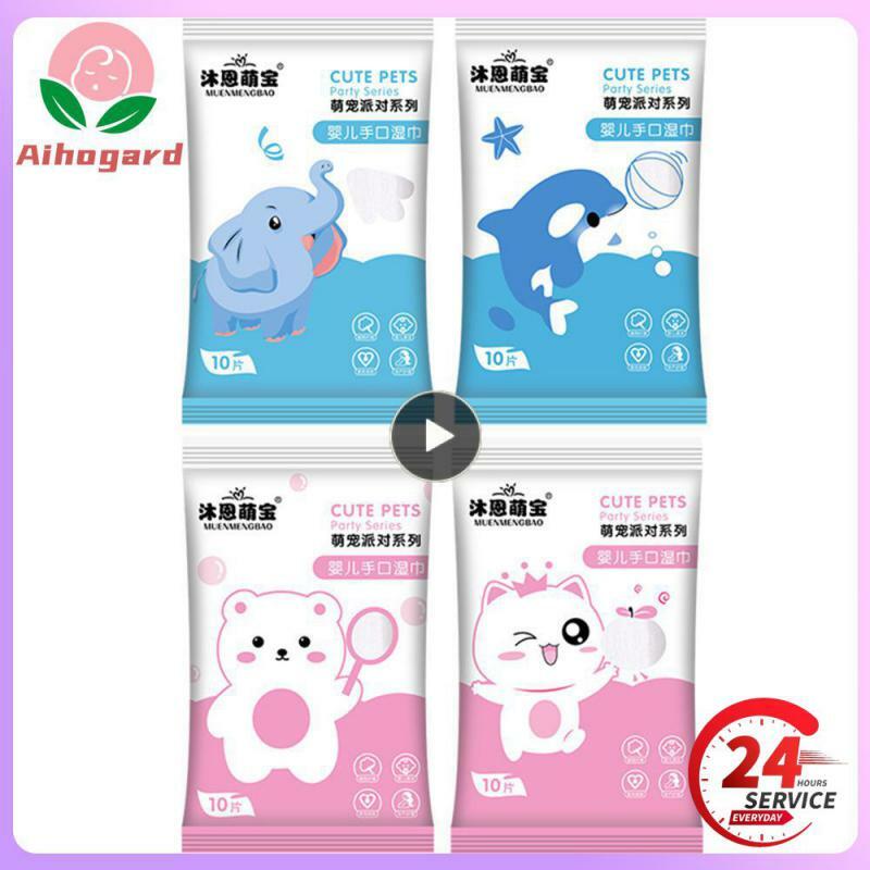 Pet Dog Cat Nose Cleaning Tweezers Round Head Clip Safety Care 10 Pieces Wet Wipes Withdrawable Portable Wet Wipes Pet Wipes
