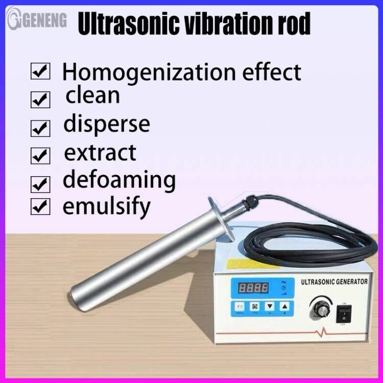 Ultrasone Reiniger, Industriële Trillingsbar, Sonische Input Die Emulsificatie Ontschuimt Disperse, Ultrasone Reinigingsmachine Oplost