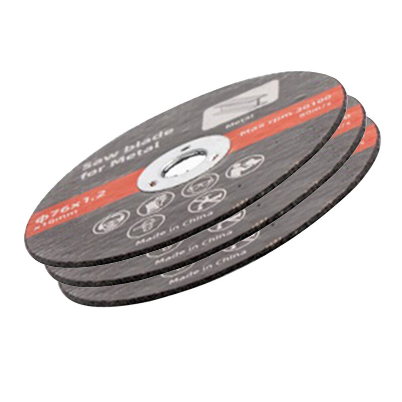 Meule en résine pour meuleuse d'angle, disques de coupe parfaits pour les tâches de traitement des métaux, durabilité de l'expérience, 3 pièces, 76mm