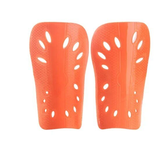 1 paio di parastinchi da calcio protezioni da calcio in plastica protezione per le gambe per bambini equipaggiamento protettivo per adulti parastinchi traspiranti 5 colori