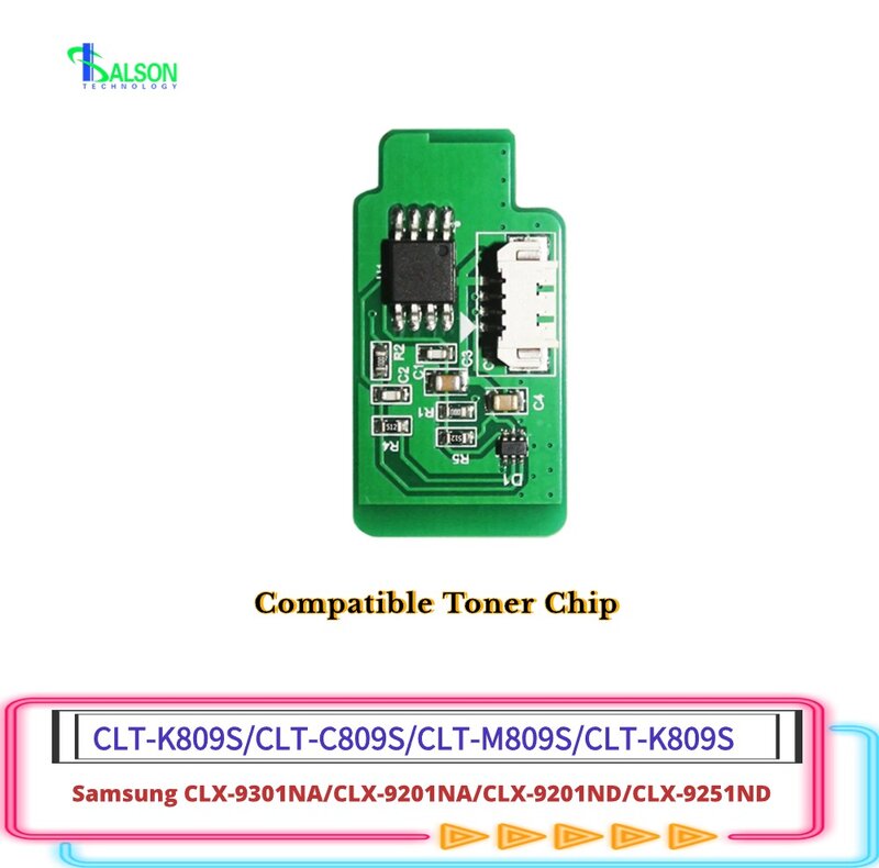 Puce de Toner Compatible CLT-K809S Pour Samsung CLX9201ND 9201NA 9251ND 9251NA 9301NA Imprimante CLT-C809S CLT-M809S CLT-Y809S