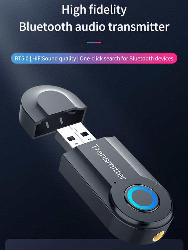 USB Bluetooth-Sender Wireless Audio Adapter 5,0 TV-Computer Bluetooth-Sender