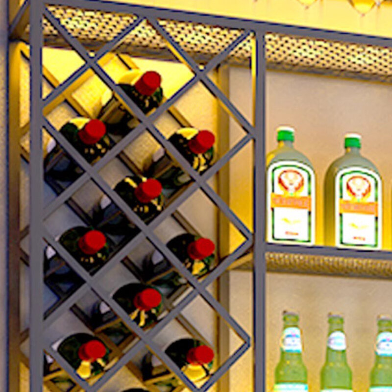 Bar klubowy szafka z półkami montowany na ścianie przemysłowy nowoczesny uchwyt na wino komercyjny Armario Para Vinos dom umeblowanie