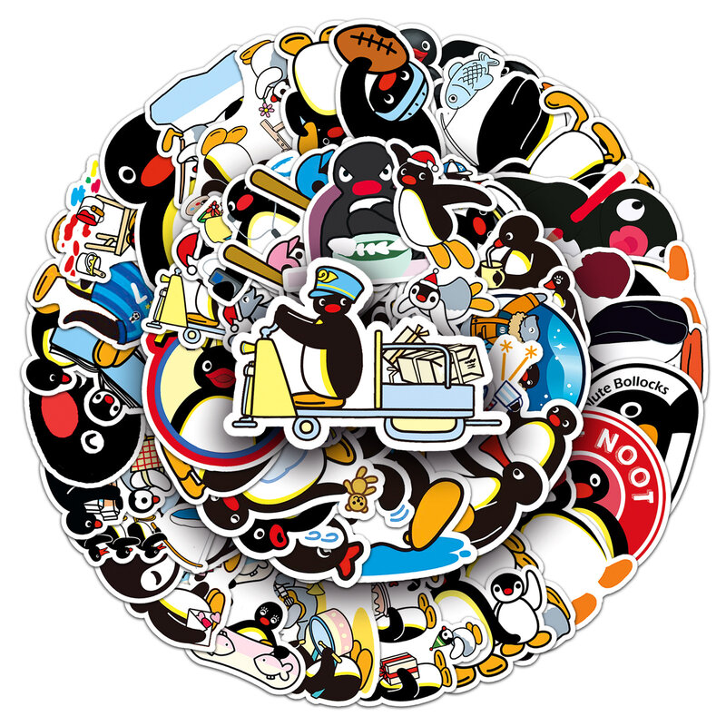 50 szt. Uroczych kreskówkowy pingwin serii naklejki Graffiti nadaje się do kasków na laptopa dekoracja stołu naklejki DIY zabawek hurtowych