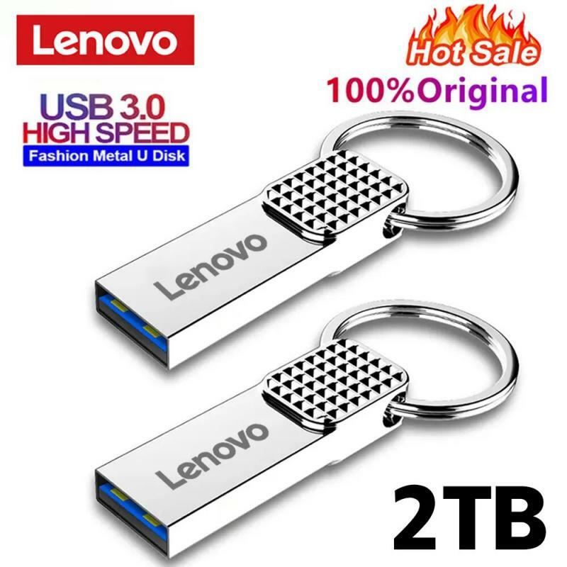 Lenovo-Mini Pendrive USB 3,0 de Metal OTG, 2TB, 1TB-64GB, tipo C, de alta velocidad