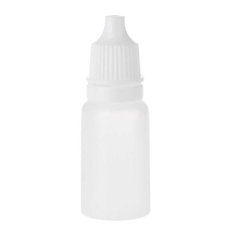 Botella cuentagotas plástico, botella cuentagotas para ojos, envases rellenables con tapa, envío directo