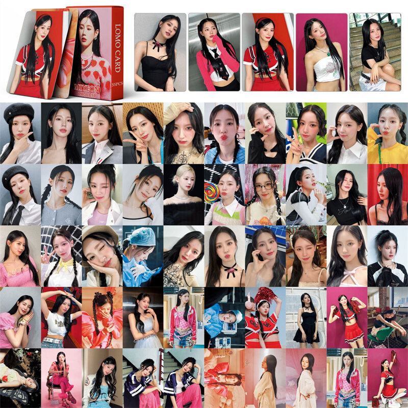 Kartu pos Kpop hadiah Fan, Album I-DLE perempuan I Am FREE-TY, kartu LOMO (G), kartu pos foto hadiah penggemar, 55 lembar/Set