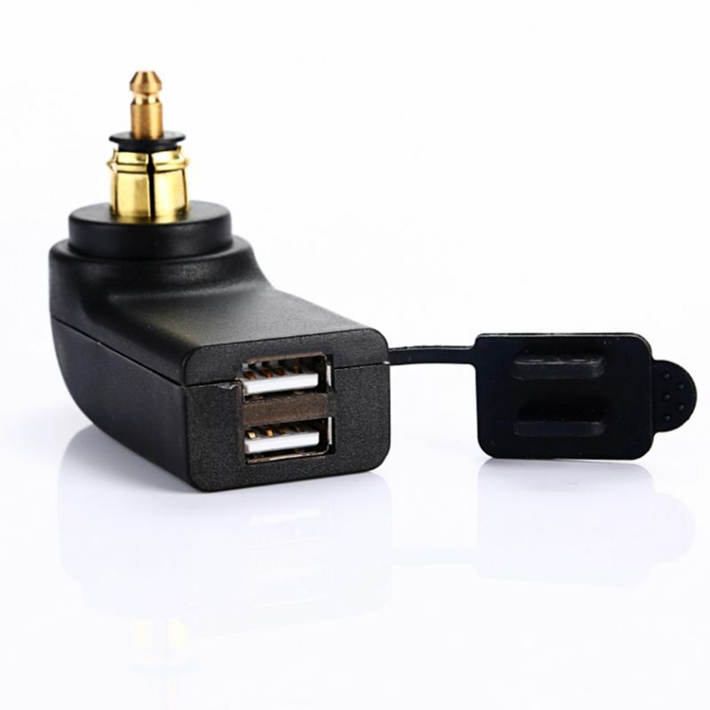 2023 New DIN Hella Motorcycle Socket Outlet 12-24V 4.8A Motorcycle Dual USB Power Socket Adapter for Phone