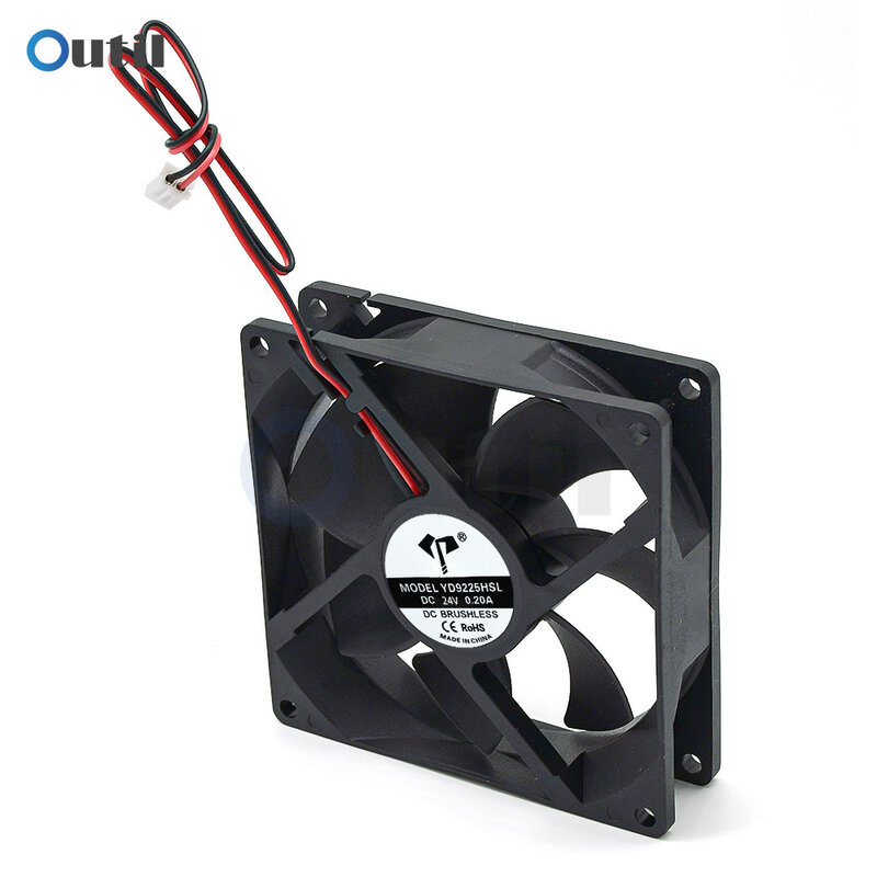 Ventilador de refrigeración de manga/bola, 5V, 12V, 24V, 48V, 9225, 12025, 92mm, 120mm, FG, PWM, USB, 2 pines, 3 pines, 4 pines, CC, para caja de ordenador PC