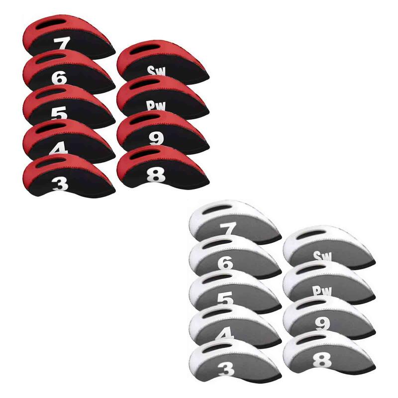 9Pcs Golf Iron Headcovers, Golf Club Head Covers Fashion, Golfer Equipment Protective, Sleeve Iron Head Golf Iron Covers