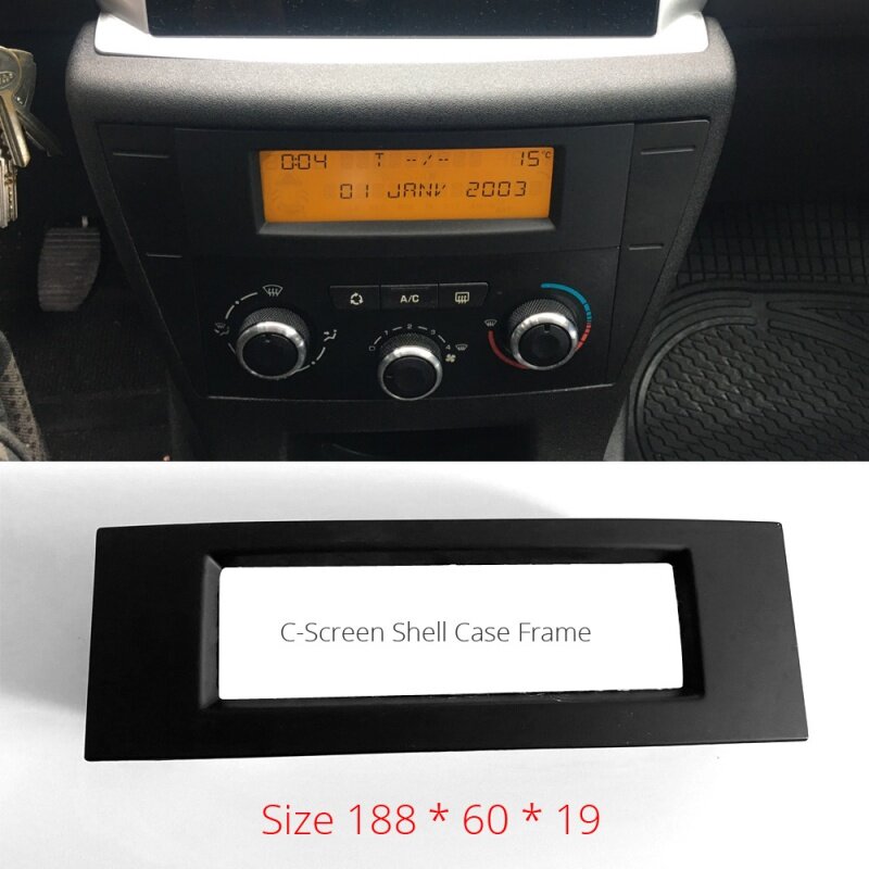 Multi-função C-Screen Shell Case, CD Player Quadro Fixo, Rádio Substituir Habitação, Peugeot 207, Citroen C4, C5, RD3