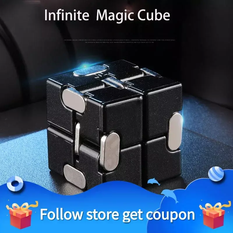 Infinite Magic Cube Release The Pressure Decompression Toys Vent bambini Puzzle per adulti Boy RelaxOffice Entertainment Metal