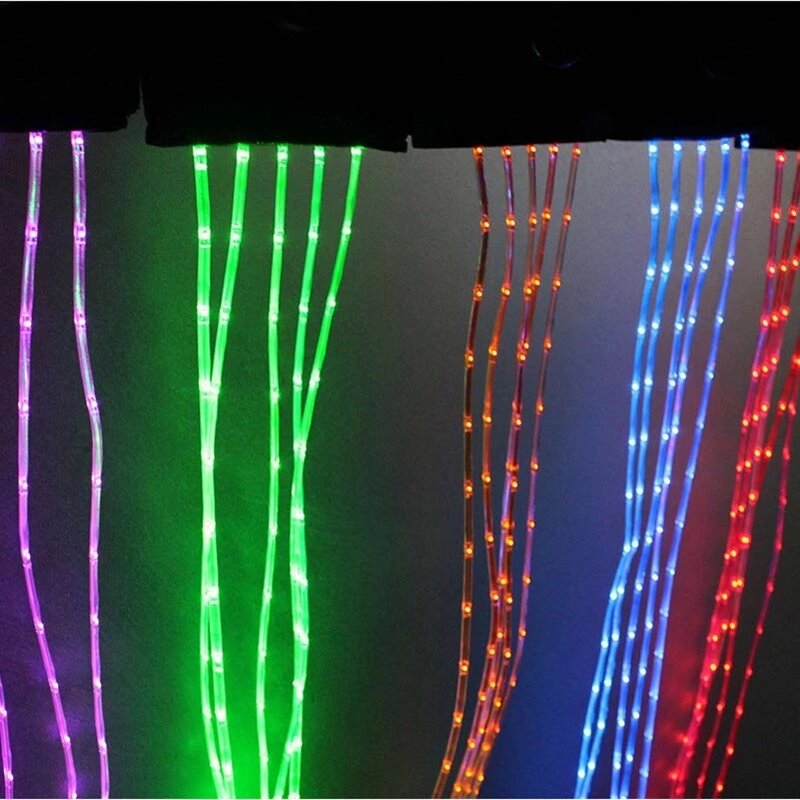 100CM LED Horse Riding Tails Decoration Luminous Tubes Horses Riding Decorations Night Visible With Flashing Light Bar Harness