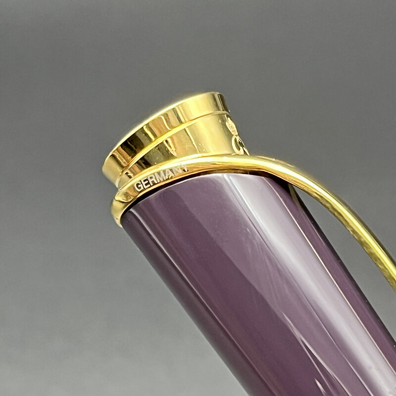 Шариковая ручка Grace Kelly темно-фиолетовая MB, шариковая ручка в форме слезы, алмазный камень, зажим для письма, гладкая, отличная сценика