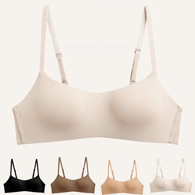 Piece Sexy Seamless With Thin Cups Gathered No Steel  Comfortable Breathable