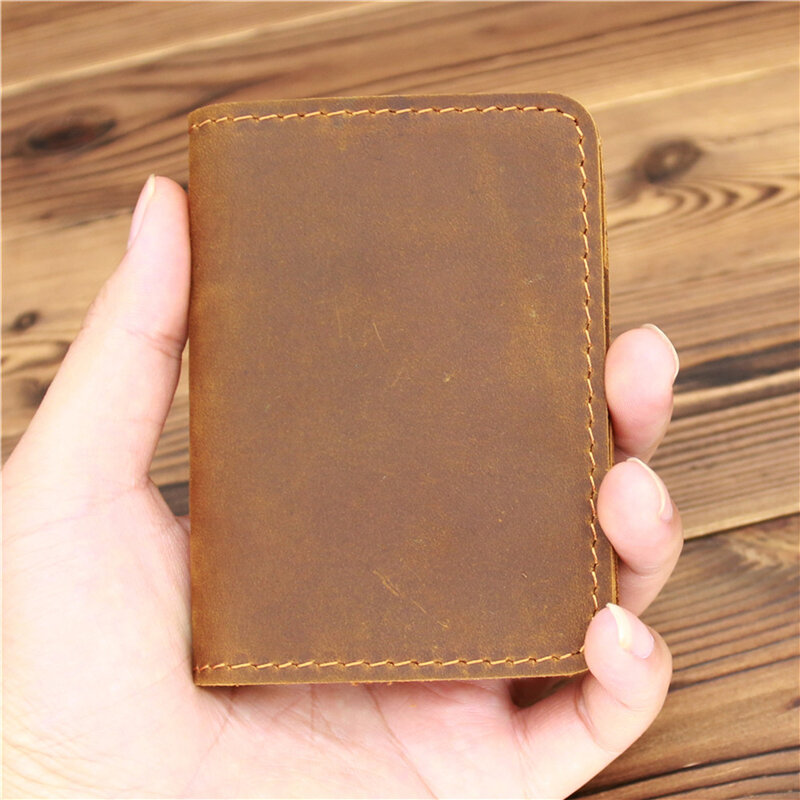 Nowa męska portfel z saszetką na karty skóra minimalistyczna Personalizd mała wąska torebka szczupła Mini karta kredytowa bankowa karta identyfikacyjna portfel z saszetką na karty