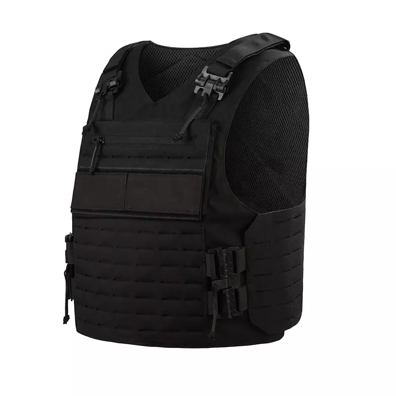 OEM & ODM Lightweighted Hot Sale black outdoor equipment body protective stab proof tactical vest
