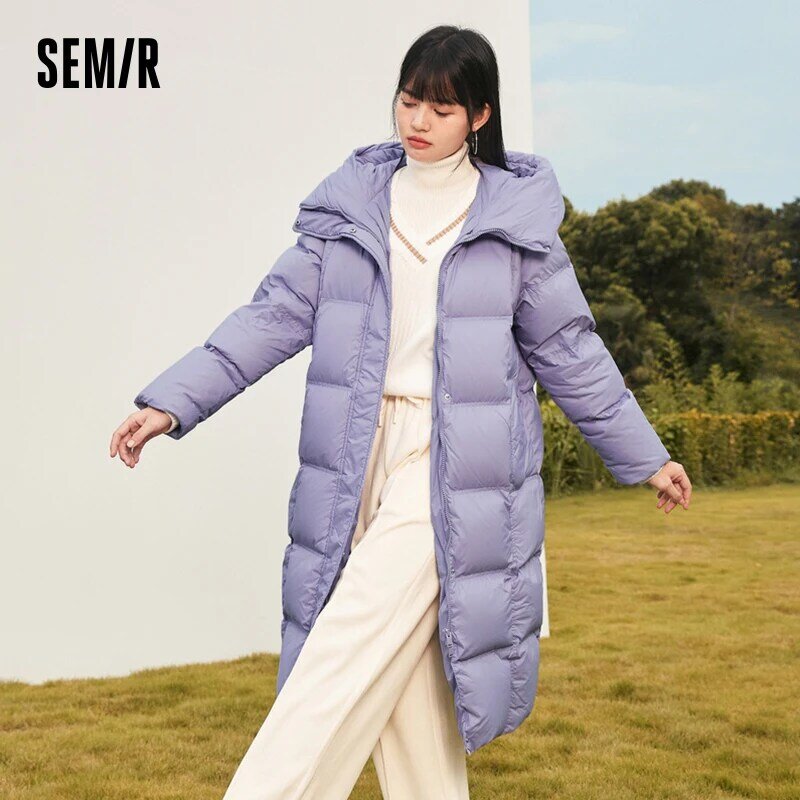 Semir-Chaqueta larga con capucha para mujer, abrigo impermeable, holgado, multicolor, grueso, Coa, 2023