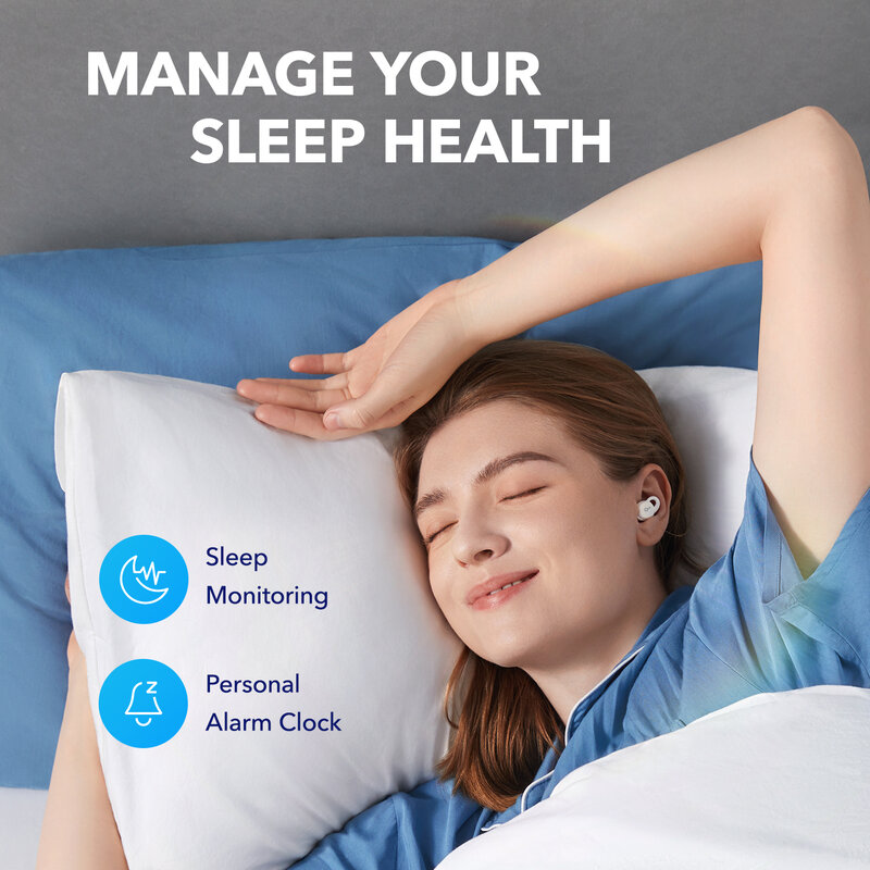 Soundcore โดย Anker Sleep A10บลูทูธหูฟังการปิดกั้นเสียงรบกวนหูฟังสำหรับสบาย Fit ไม่จำกัด Sleep Sounds