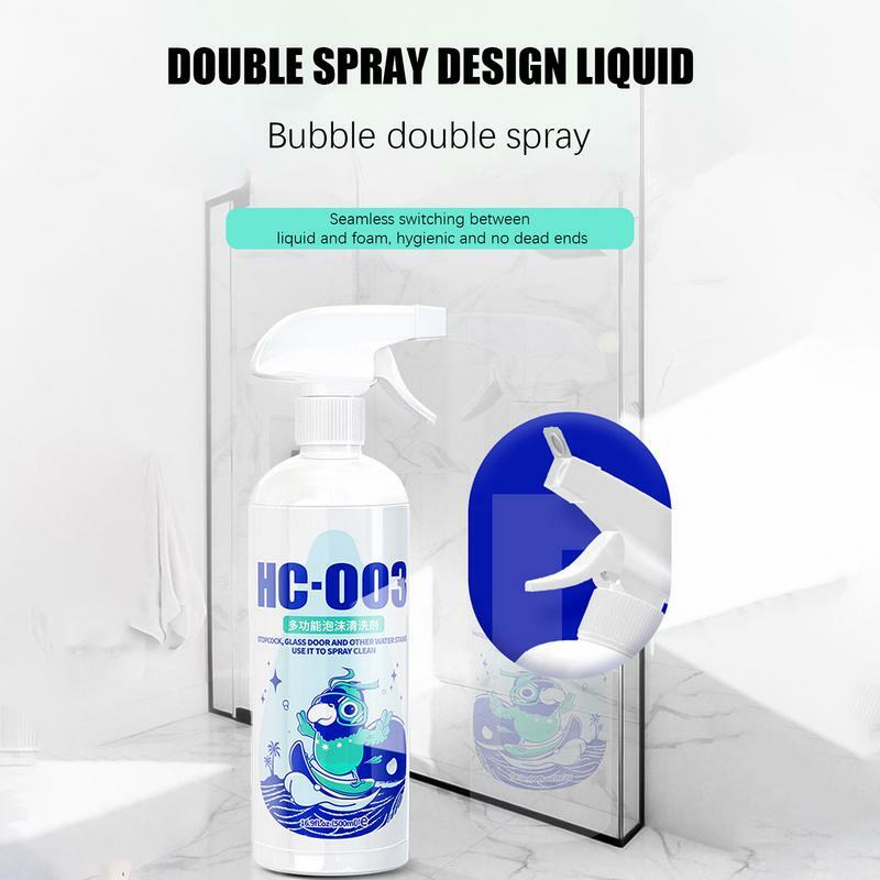 Smacchiatore d'acqua per bagno Spray detergente multifunzionale 500ml detergente multifunzionale per calcare e pulizia disincrostante