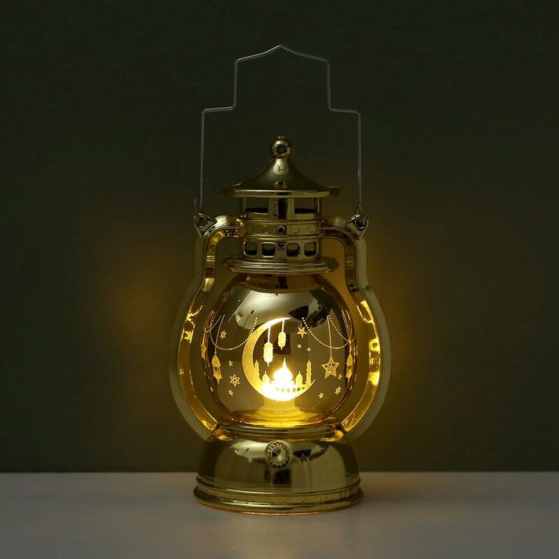 Ramadan führte tragbare Lampe elektronische Kerzen laternen eid muslimische islamische Beleuchtung Dekoration Ramadan Ornamente Mubarak M5K2