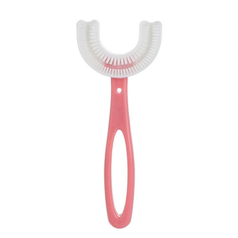 U字型の子供用歯ブラシ,360度の歯のクリーニング,柔らかい毛皮の食品グレード,赤ちゃんの歯ブラシ,歯科衛生