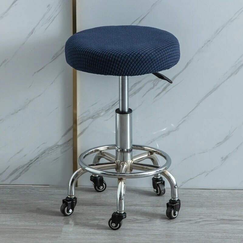 Seat Chair Slipcover Thickened Round Chair Cover Bar Stool Cover Elastic Stretchable Soft Stool Cover Washable Stool Cushion