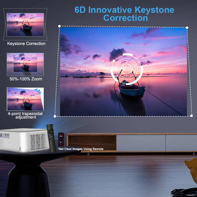 ThundeaL Mini proiettore portatile TD92 Pro FHD 1080P Full HD Beam 4K Video WiFi proiettore Android TD92Pro 3D Movie Home Theater