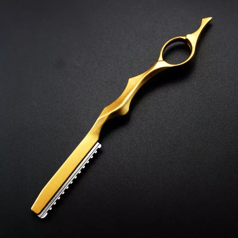 Couteau de coupe professionnel en acier inoxydable  rasoir amincissant pour la coiffure  couteau de coupe pour barbier  outils de salon japonais