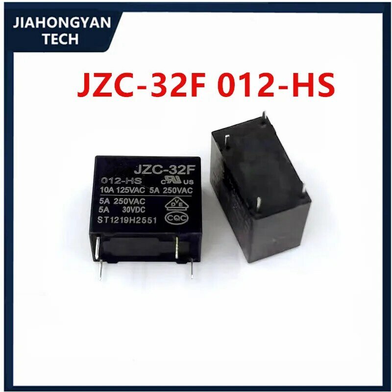 10 pz 20 pz relè originale JZC-32F 012-HS JZC-32F 012-HS3 5A 4-pin