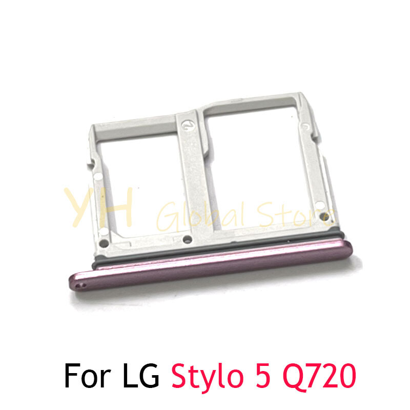 สำหรับ LG Stylo ซิมช่องเสียบบัตร5 Q720ที่ใส่ถาดอะไหล่ซ่อมซิมการ์ด