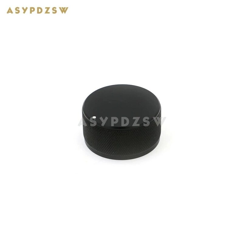 Potenciómetro de volumen de amplificador, 1 piezas, 44x22mm, perilla de aluminio moleteado, plateado/Negro/dorado (opcional)