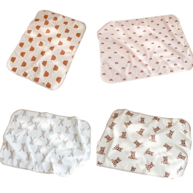 Infant Diaper Changing Pad Newborn Waterproof Changing Pad 19x27’’ Breathable Urine Absorbent Mat for Newborn Boy Girl