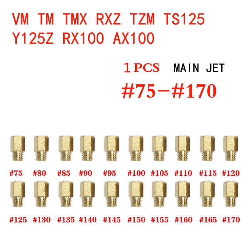 40pcs/20pcs hex Typ Haupt leerlauf/Pilot Jet Vergaser für Mikuni vm tm tmx ax100 dt125 y110 Mortor cycle Vergaser