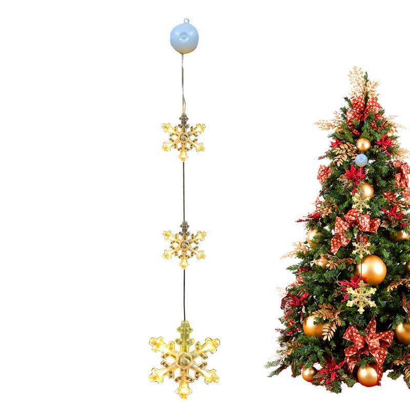 Luci di avvio natalizie luci di sospensione per finestre a LED lampada da appendere portatile a batteria per corrimano Porches Christmas