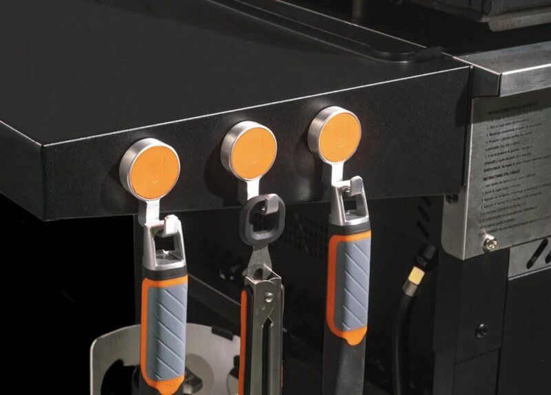 Tool Holder Combo with Griddle Tool Rack and Magnetic Hooks