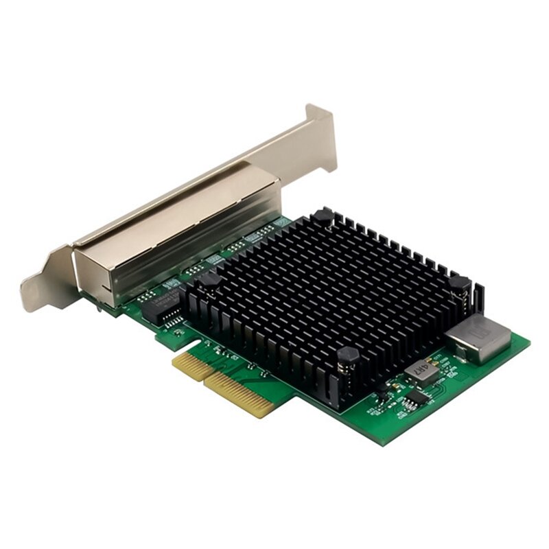 Tarjeta de red Gigabit PCIE X4, 2,5G, RTL8125B, 4 puertos, Ethernet, servidor de escritorio