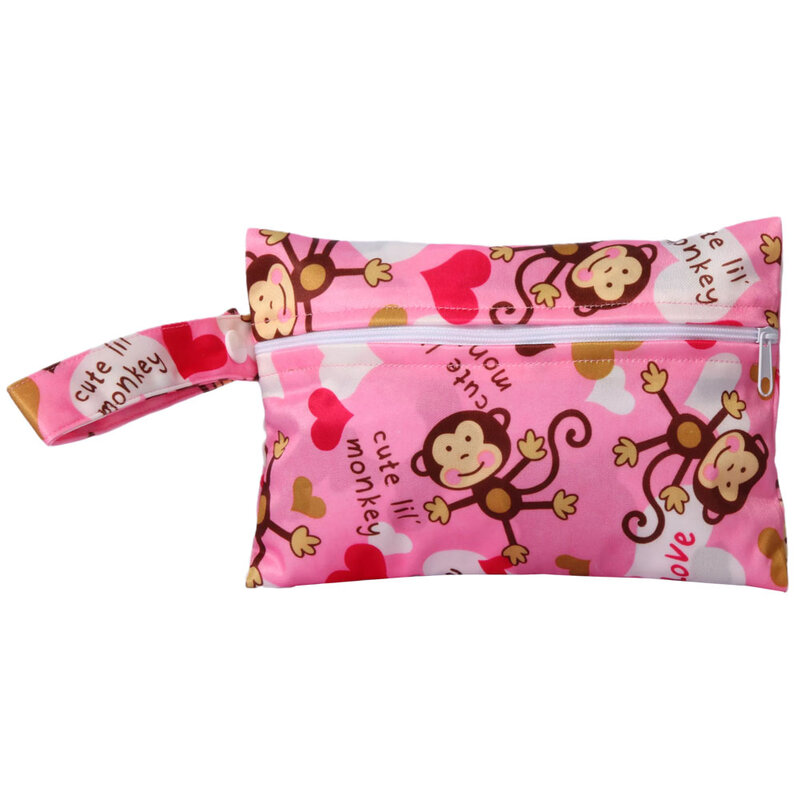 Aio 1pcs Mini Wet Bag wieder verwendbar für Mama Stoff Hygiene Menstruation Pad Tampon Lätzchen Reiß verschluss