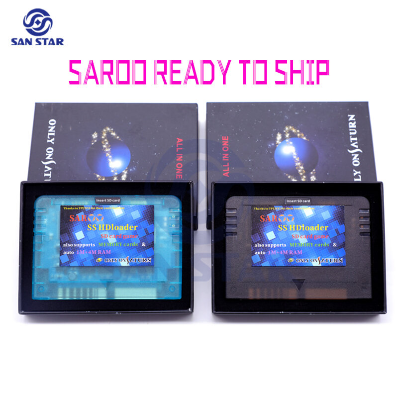 SAROO cartucho HDLoader de lectura rápida, lector de juegos Sega Saturn, compatible con tarjetas SD Menory, juegos sin CD para consola NEO GEO