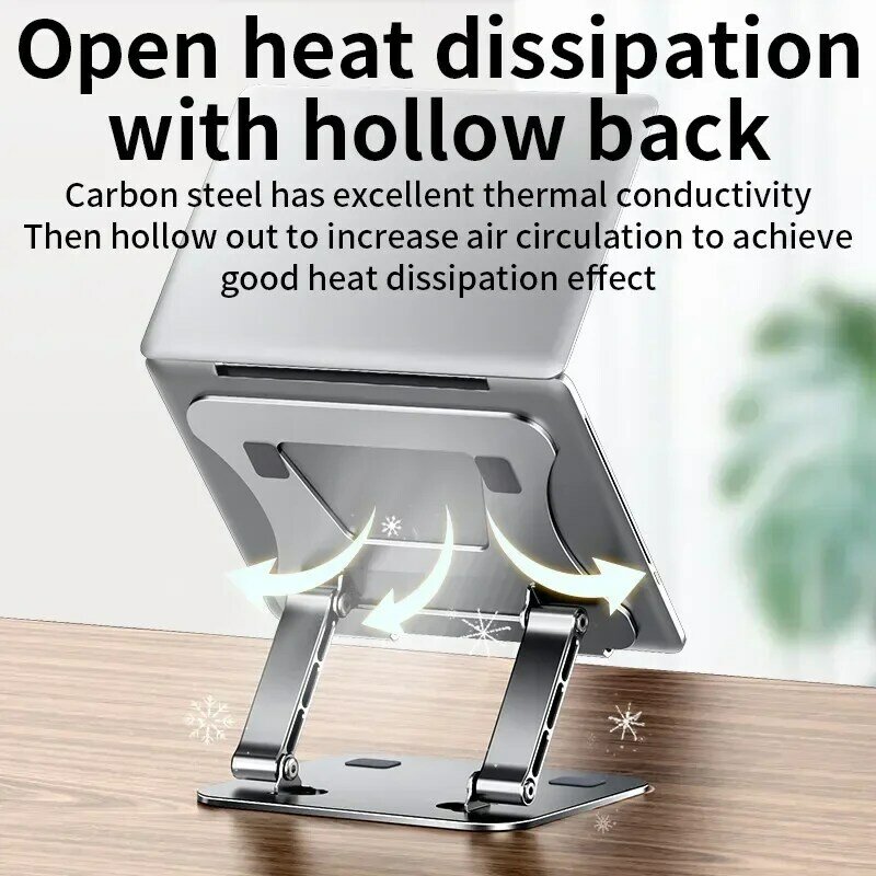 Phone Tablet Stand Adjustable Aluminum Alloy laptop Tablet up to 17 "Laptop Portable Folding stand Cooling stand support