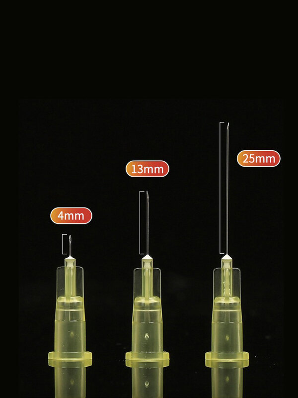 50 stücke schmerzlose kleine Nadel Einweg 30g medizinische Mikro plastik Injektion kosmetische sterile Nadel chirurgisches Werkzeug