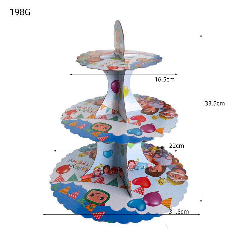 Disney Cartoon COCOMELONS motyw materiały do dekoracji przyjęcia urodzinowego jednorazowe sztućce balon w tle Baby Shower prezent dla dzieci