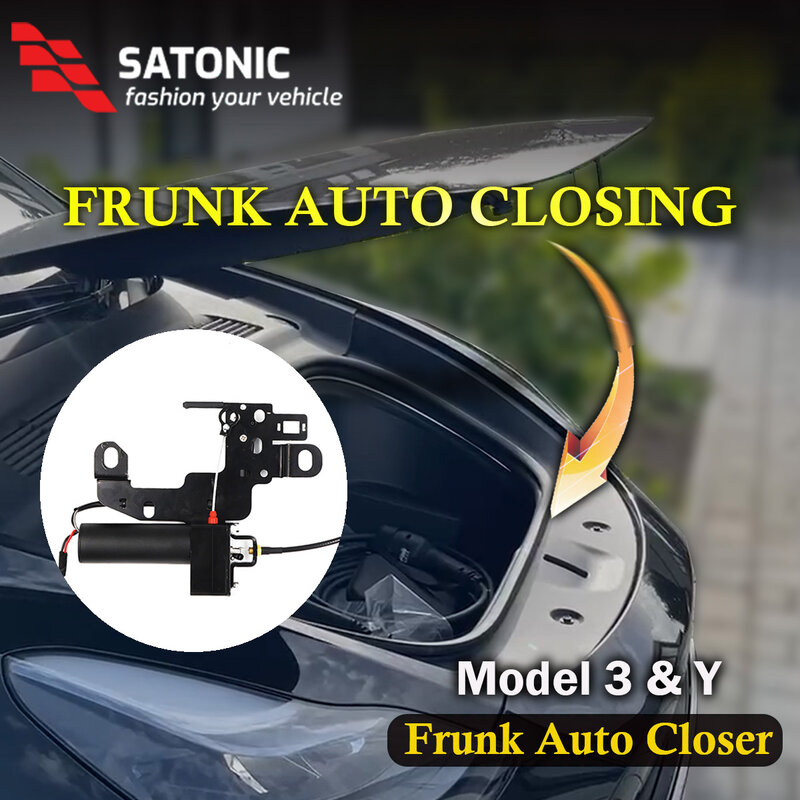 Model Y Frunk Auto bliżej inteligentna cyfrowa przednia klapa tylna z miękkim zamykaniem dla modelu Tesla 3 Y SATONIC V1plus (wersja ulepszona)
